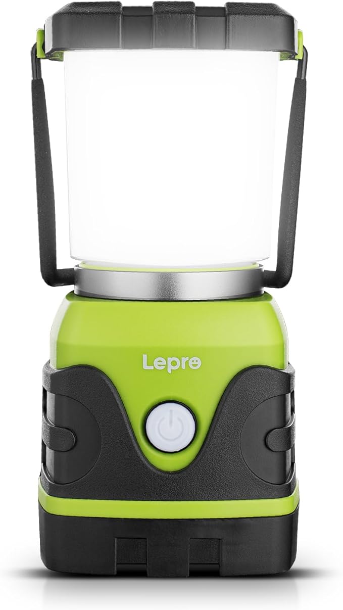 LE 1000LM Portable LED Lantern – Dimmable, Water‑Resistant, 4‑Mode Outdoor Light